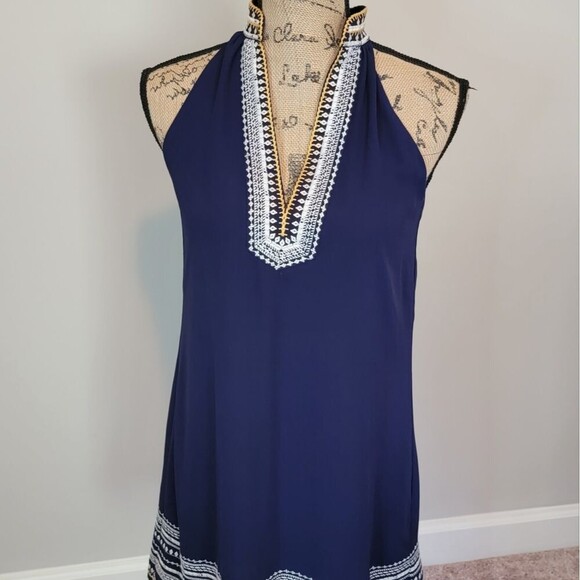 NWOT THML navy shift dress - Picture 2 of 6